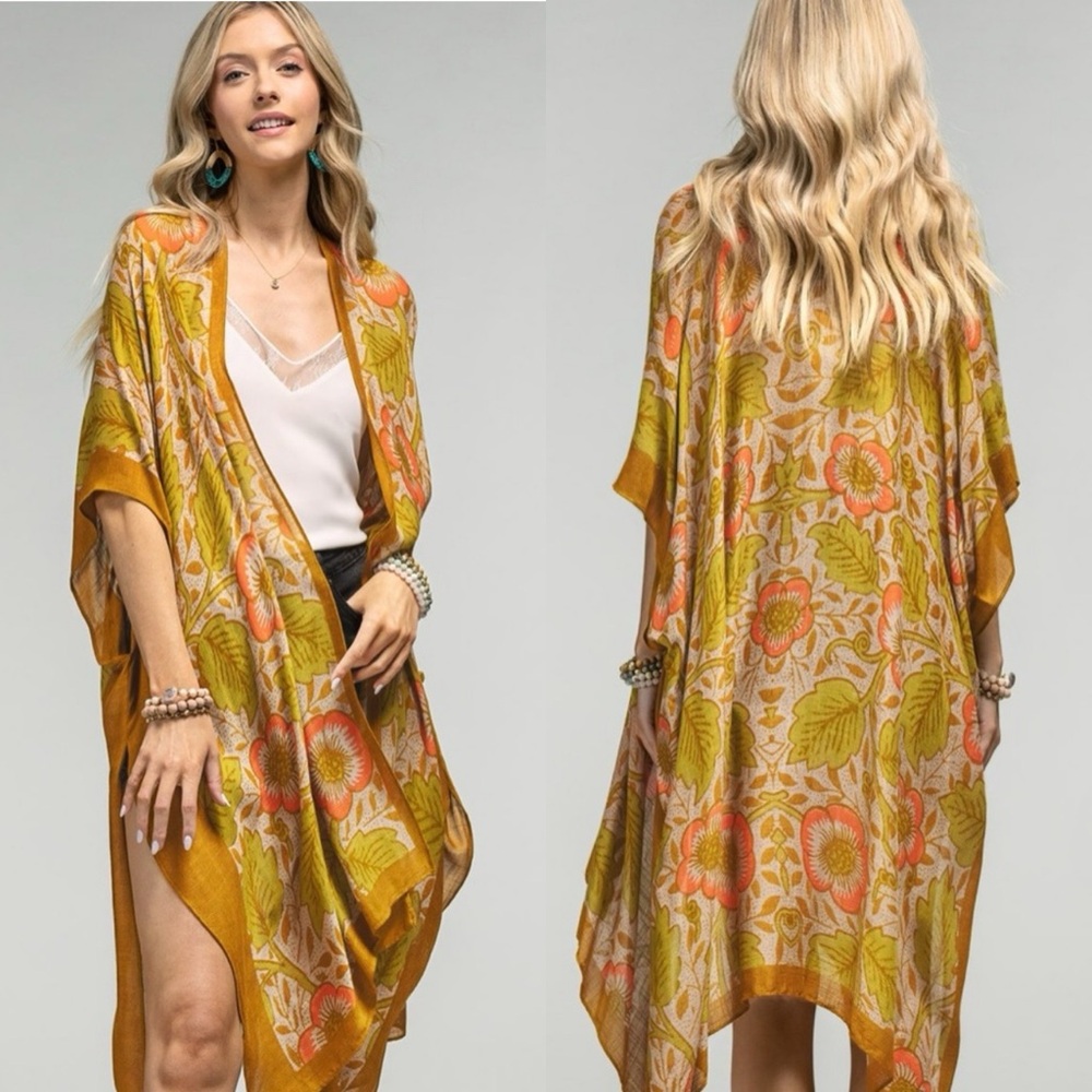Floral Kimono Cover-Up